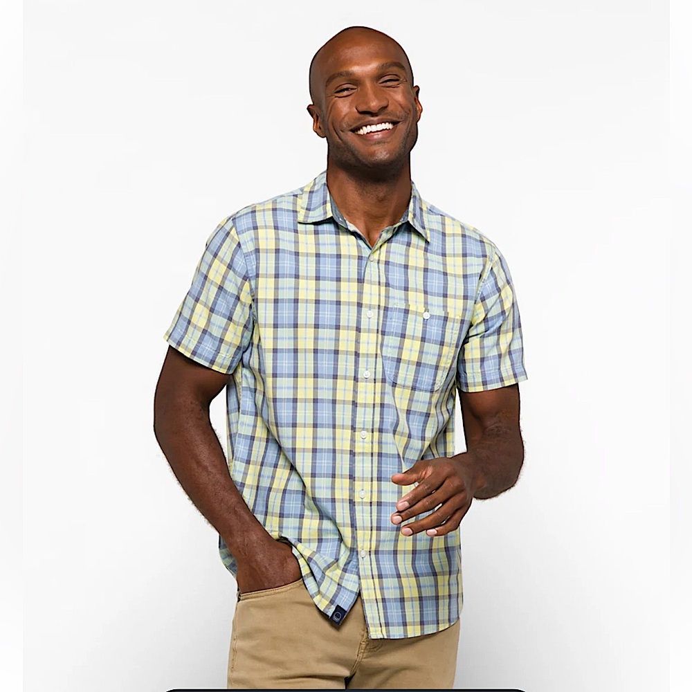 🆕 Even Tide Shor One Pocket Coastal Shirt